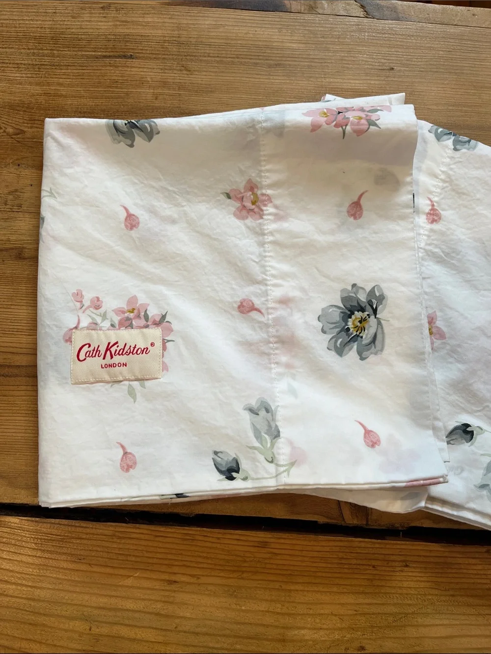 Set/3 CATH KIDSTON *Twin* Flat Sheet & 2-King Pillowcases Floral